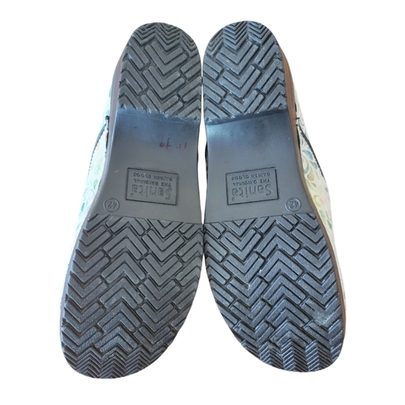 NWOT Sanita Rainbow Water Splash Danish Clogs Size EU 42, US 10 - Picture 5 of 5